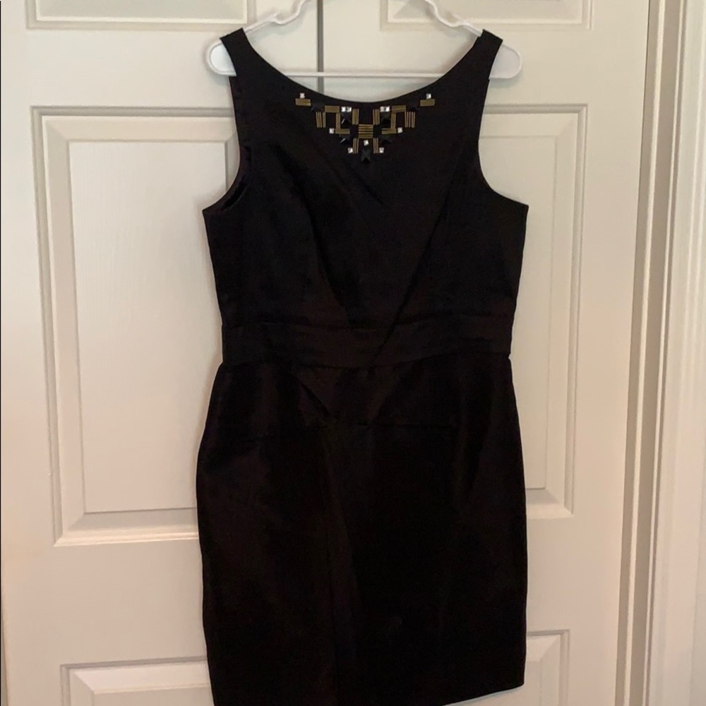 Max and Cleo Black Cocktail Dress w Embellishment